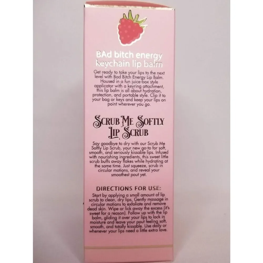 P.Louise - Moisture For Miles Bad B❤︎tch Lip Balm and Lip Scrub - Raspberry